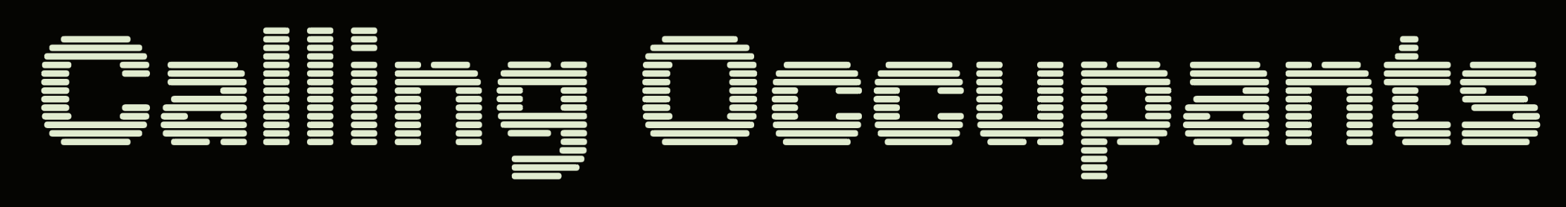 Calling Occupants Film logo